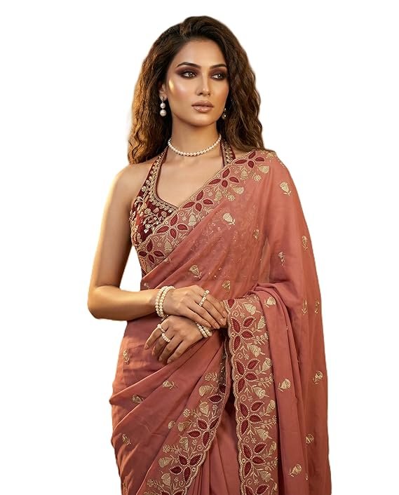 Saree for Women with Designer Blouse Piece