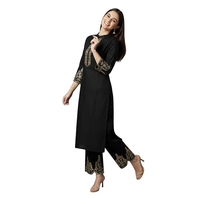 Women's Pure Cotton A-Line Kurta Set
