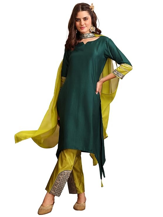 Women's Pure Cotton A-Line Kurta Set