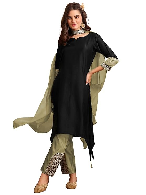 Women's Pure Cotton A-Line Kurta Set